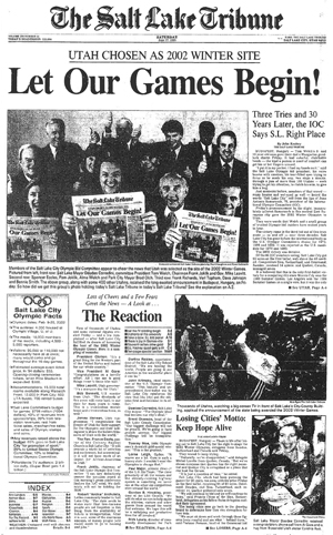 2002 Olympics news page