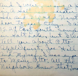 Letter by Hilda Erickson