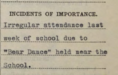 Note of irregular attendance