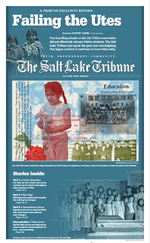 The front page of July 9, 2023 The Salt Lake Tribune